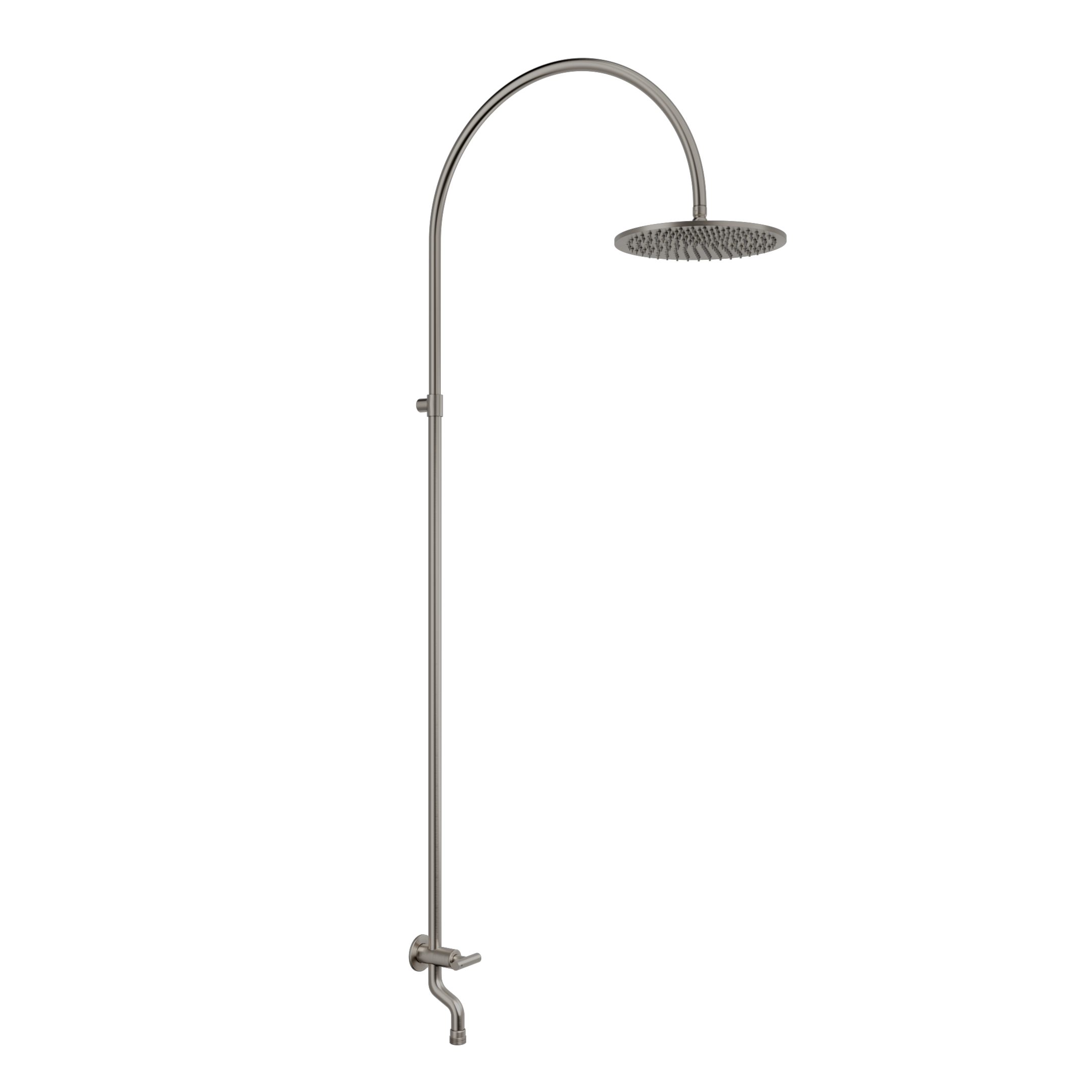 Sola%20Wall%20Mounted%20Outdoor%20Shower%20Set Full%20Shot with%20Backplate SS