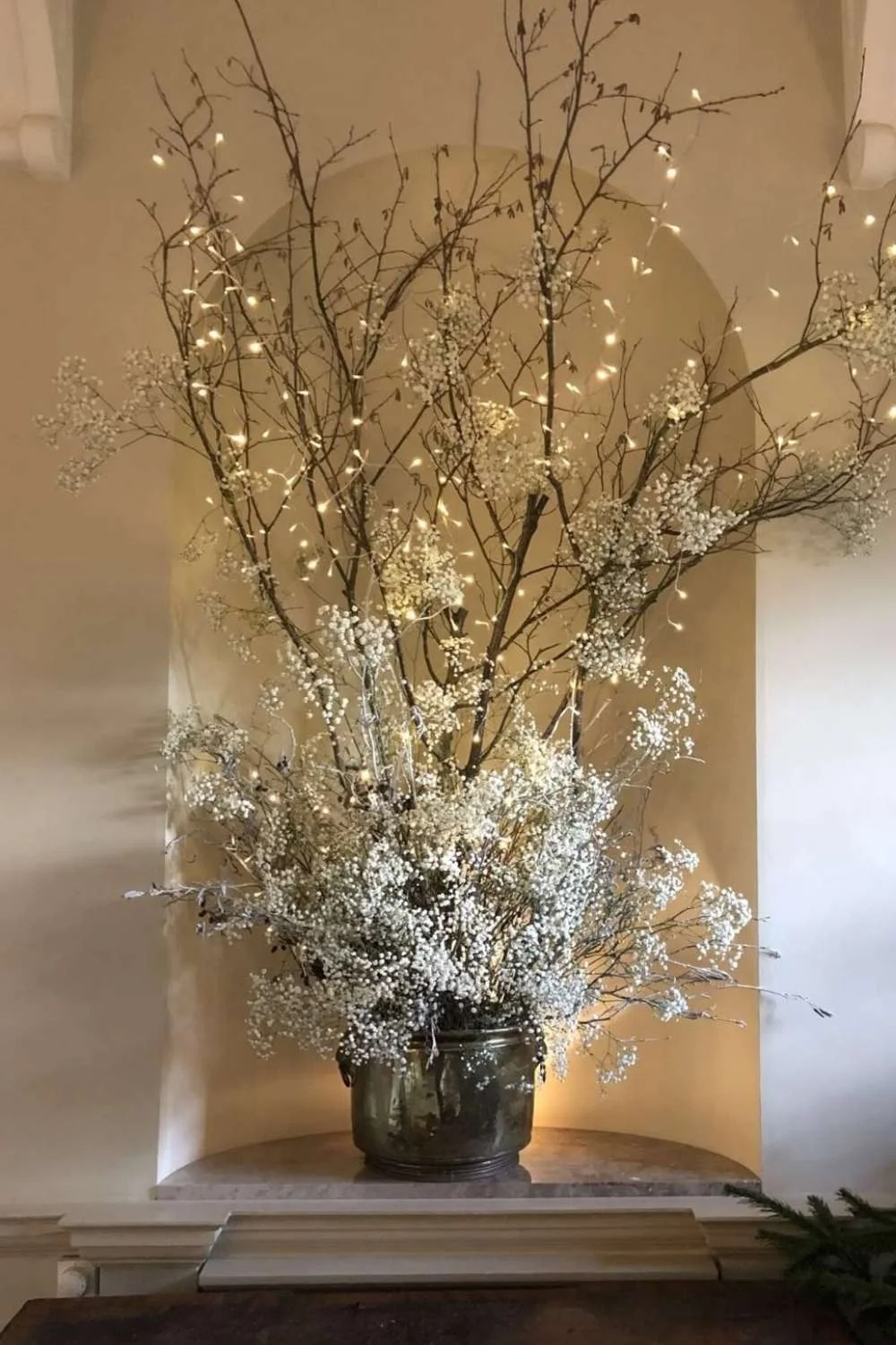 Christmas Home Decor Branches Decorated in Vase