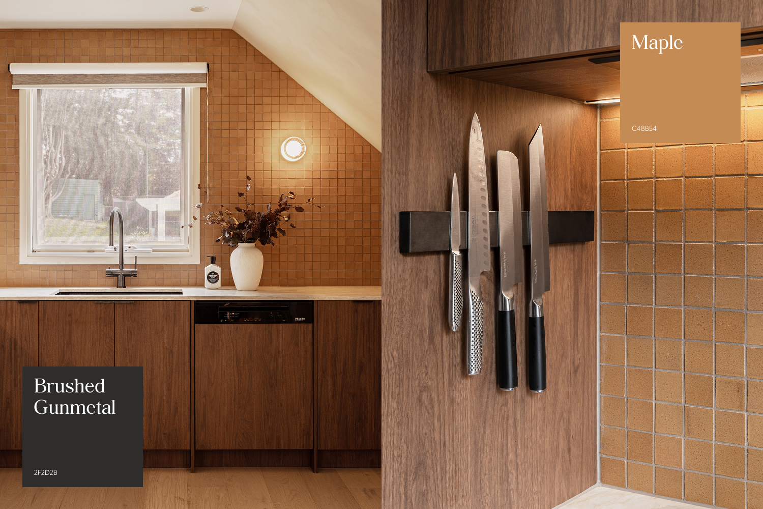 Interior Decoration Colour Combinations Maple Brushed Gunmetal