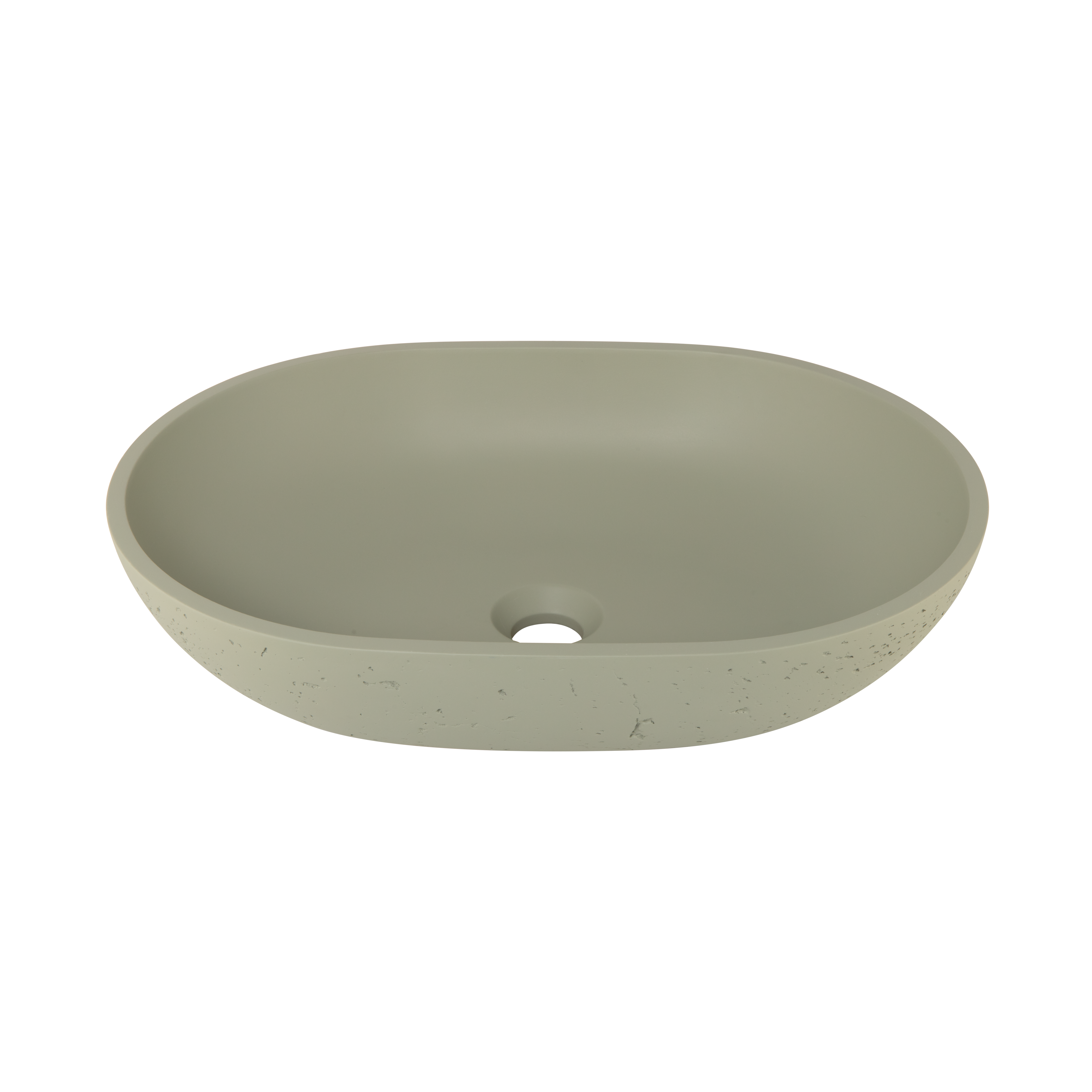 Atelis Oval Concrete Basin SageGreen 2