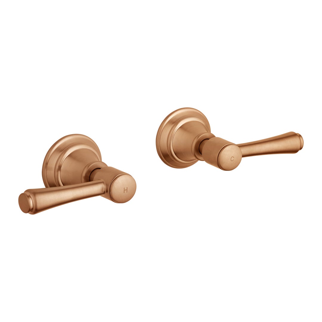 Kingsley Assembly Taps - Brushed Copper