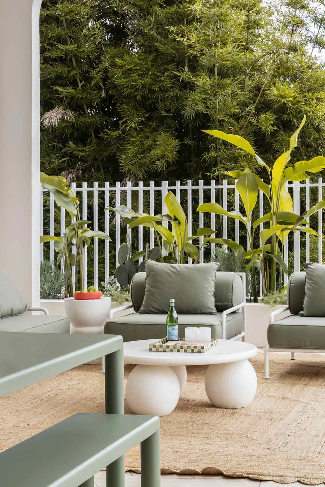 coastal outdoor living green furniture