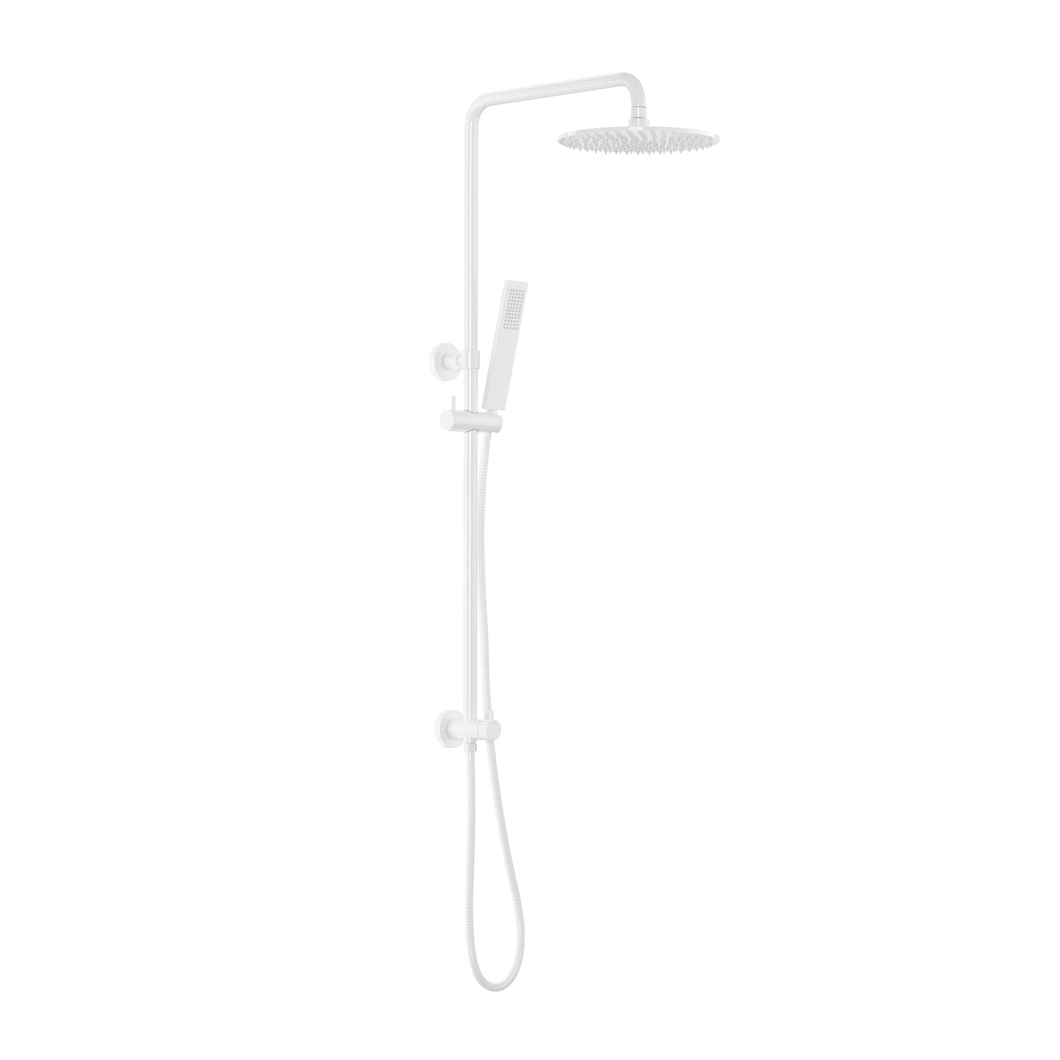Finley Shower Rail Set - White