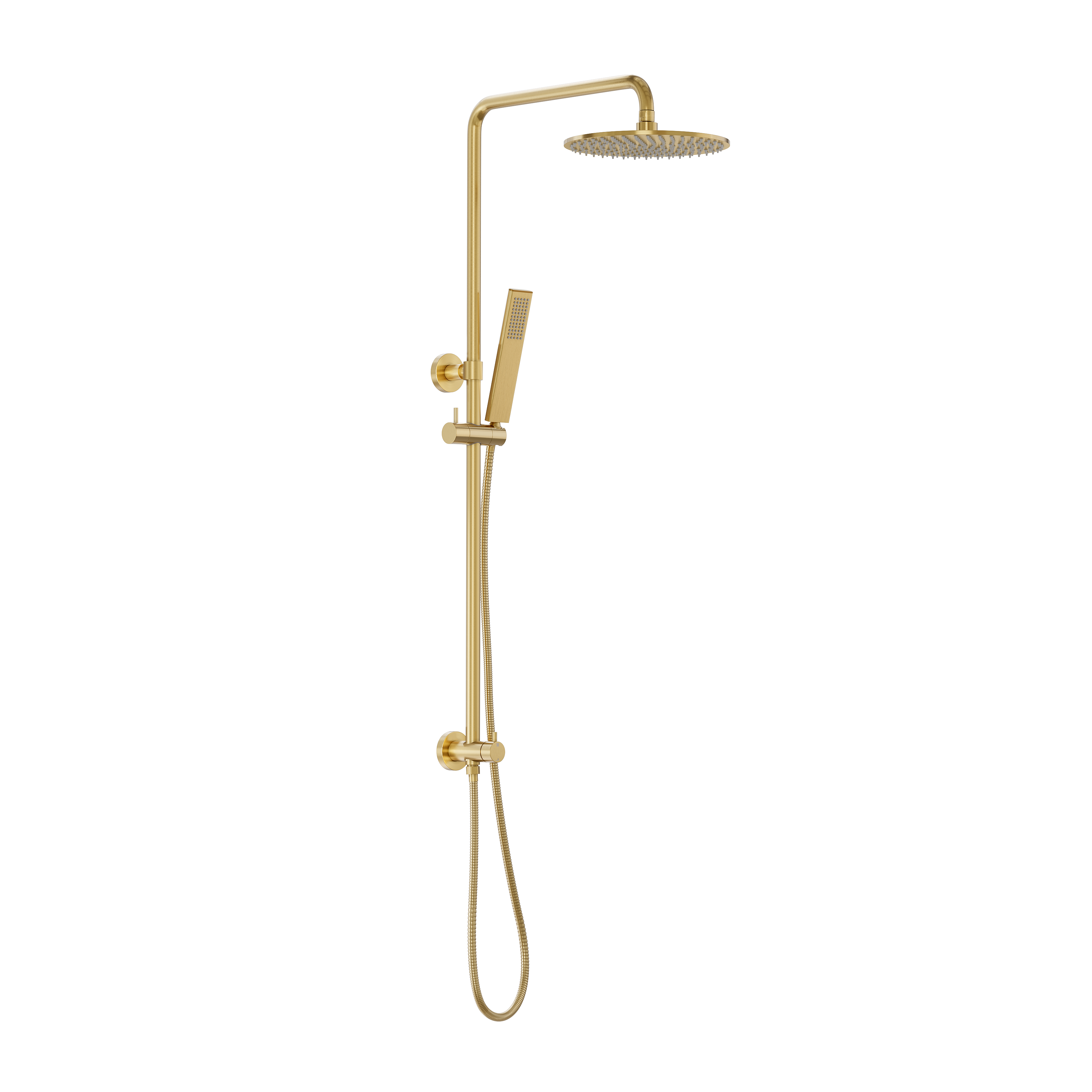Finley Shower Rail Set - Brushed Brass