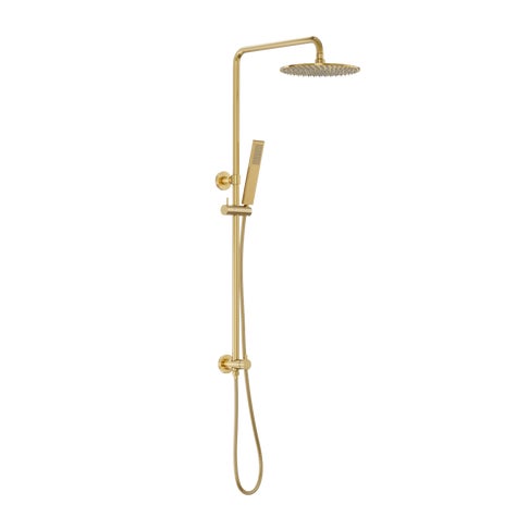 Finley Shower Rail Set - Brushed Brass