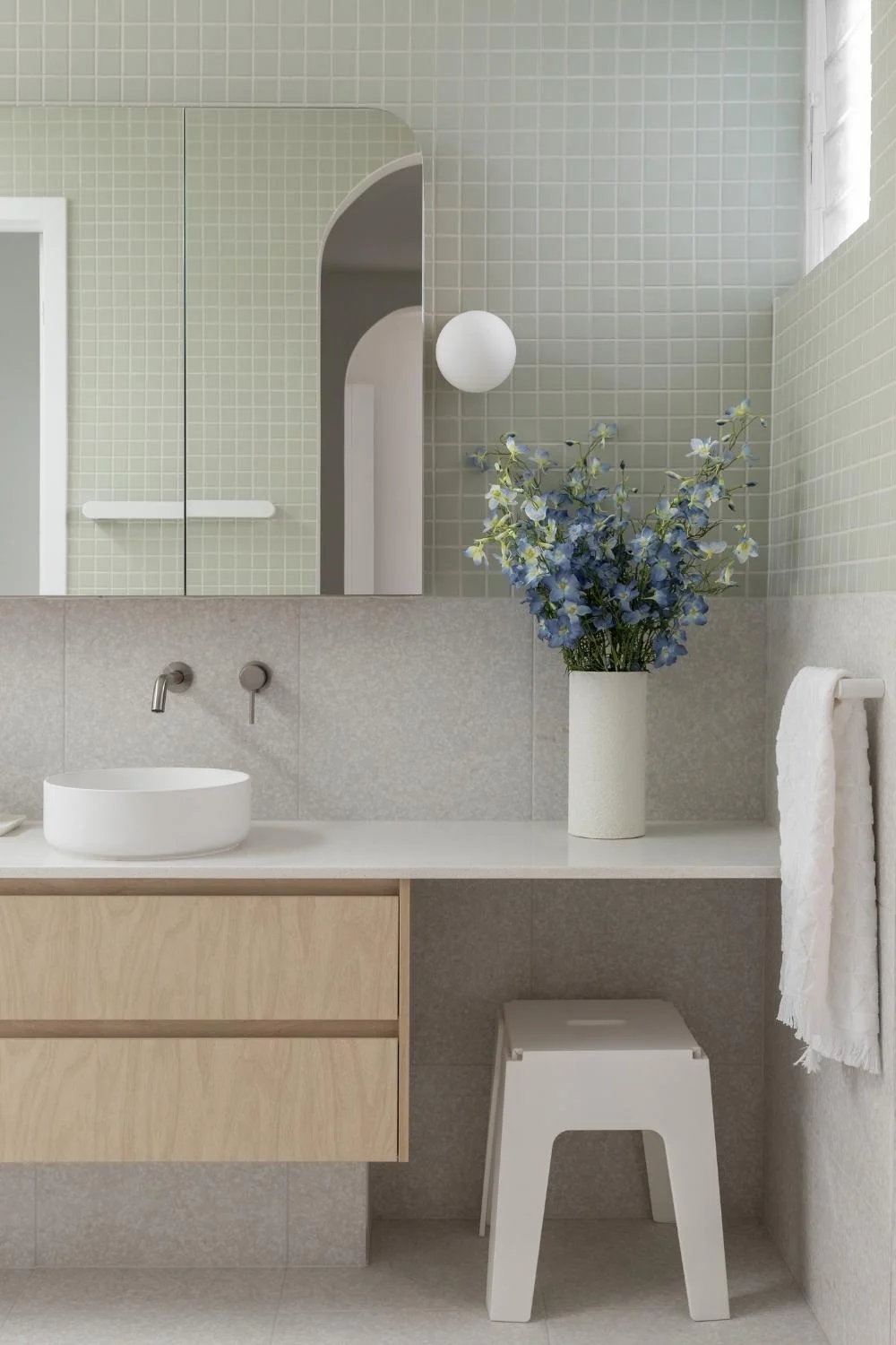 Tile Texture Mosaic Blue Finger Tile Powder Blue