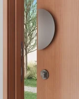 Escutcheon Round Back Plate - Brushed Gunmetal