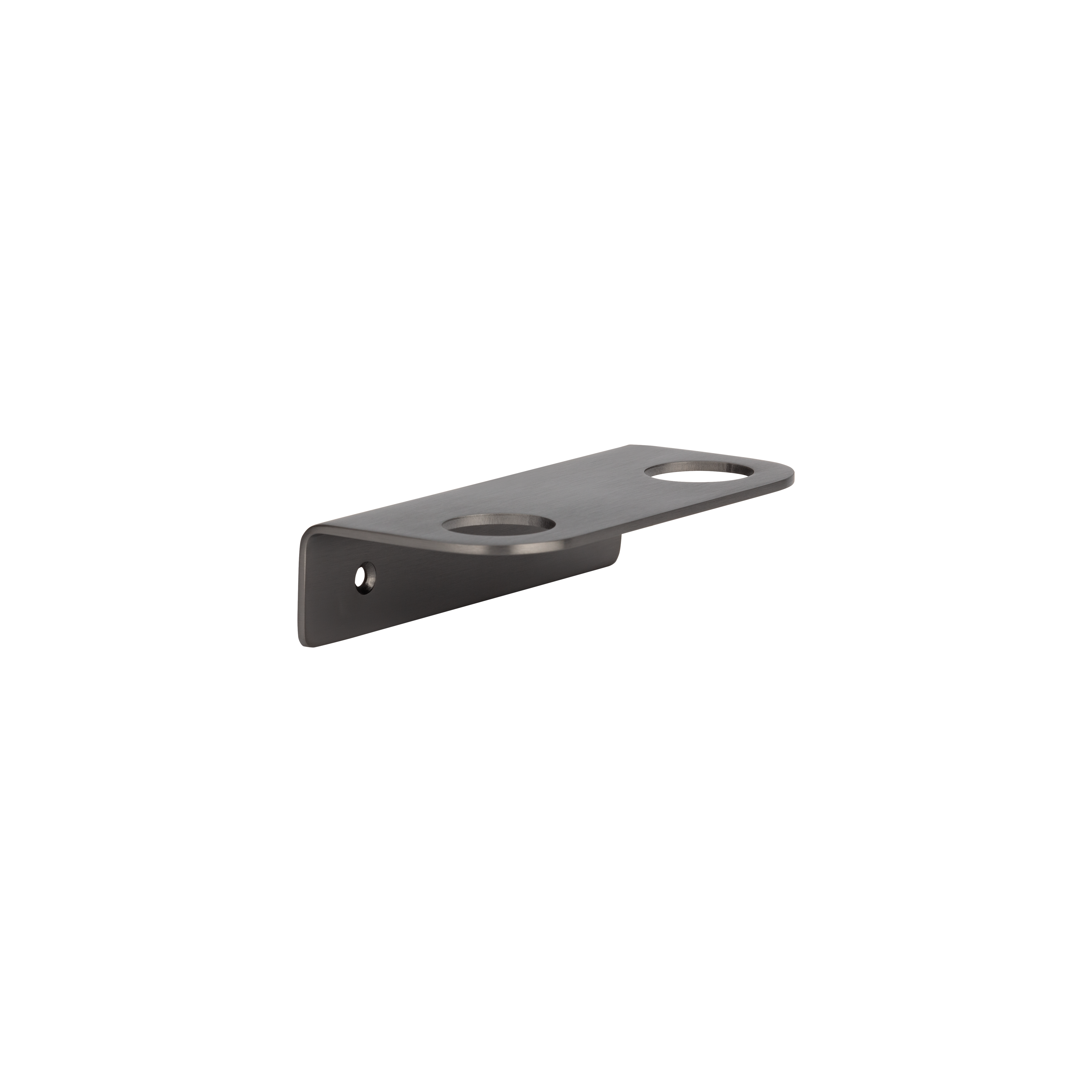 Lira Soap Bottle Holder - Double - Brushed Gunmetal