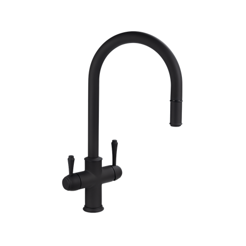 Kingsley 3-Way Pull-Out Filter Tap - Matte Black
