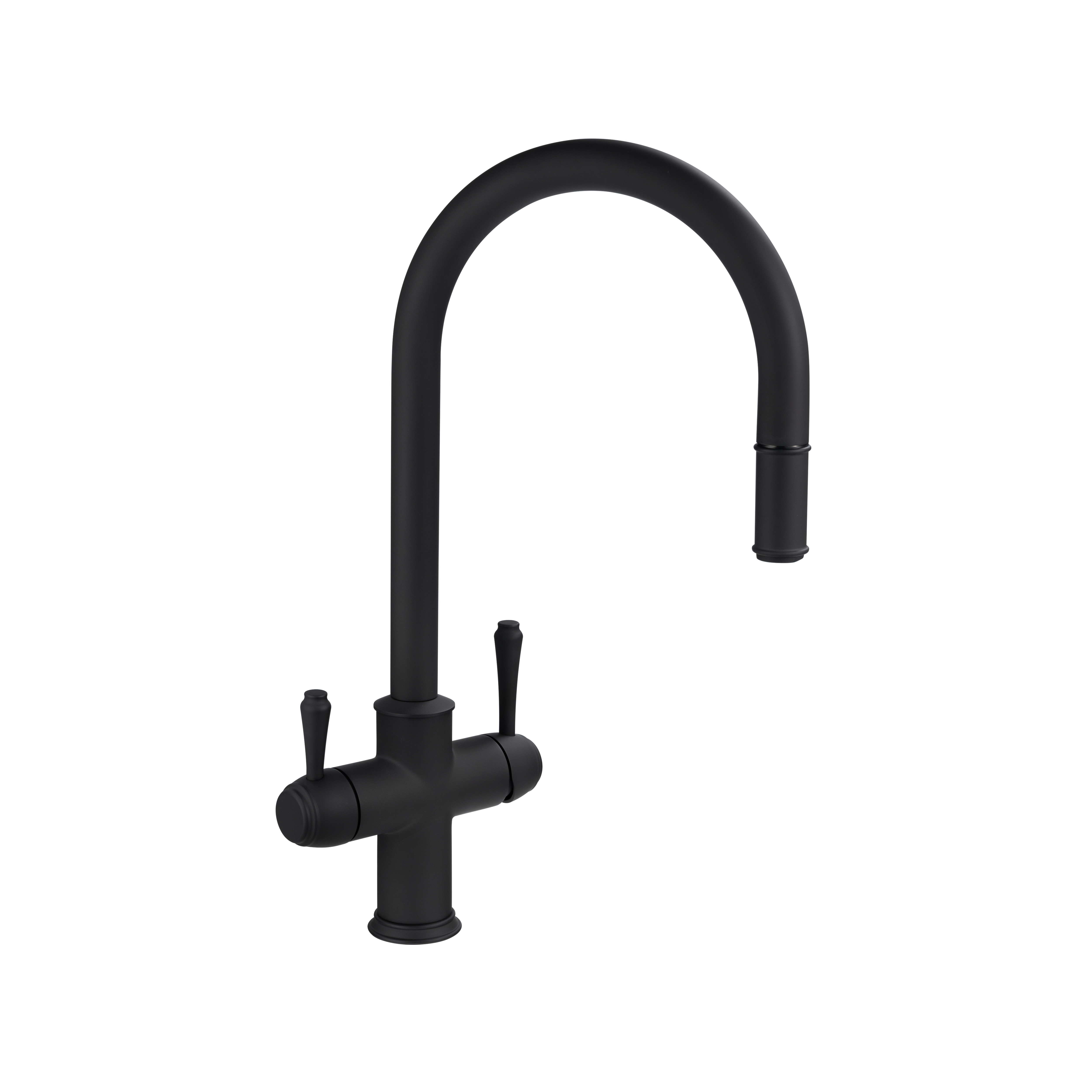 Kingsley-3-Way-Pull-Out-Filter-Tap Side Matte-Black