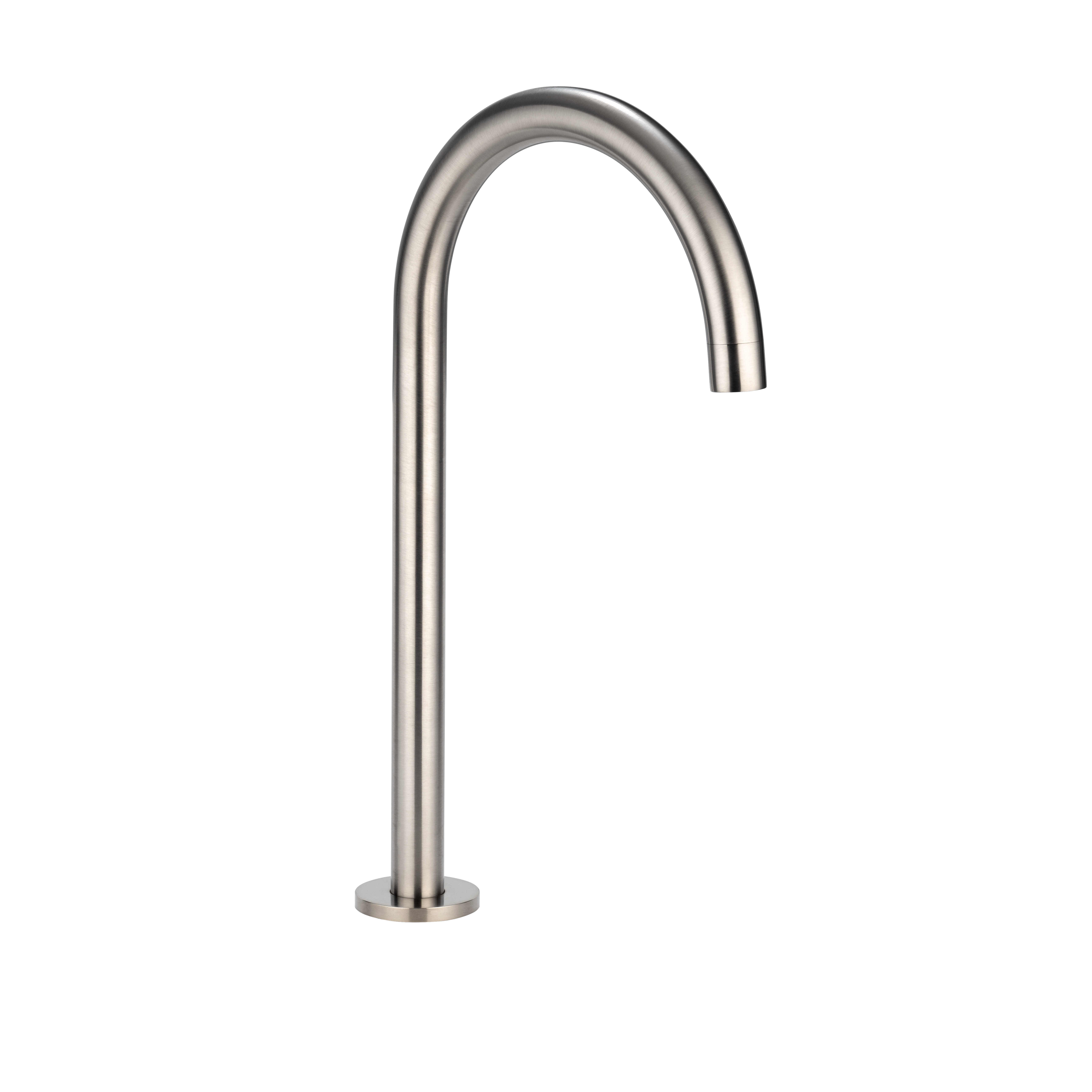 Gooseneck Bench Mounted Swivel Spout - Brushed Nickel