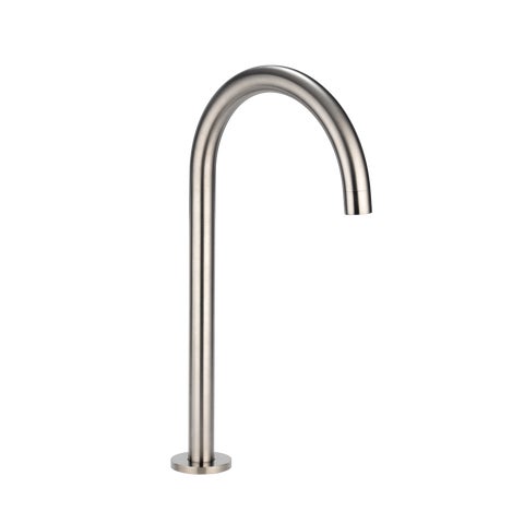 Gooseneck Bench Mounted Swivel Spout - Brushed Nickel