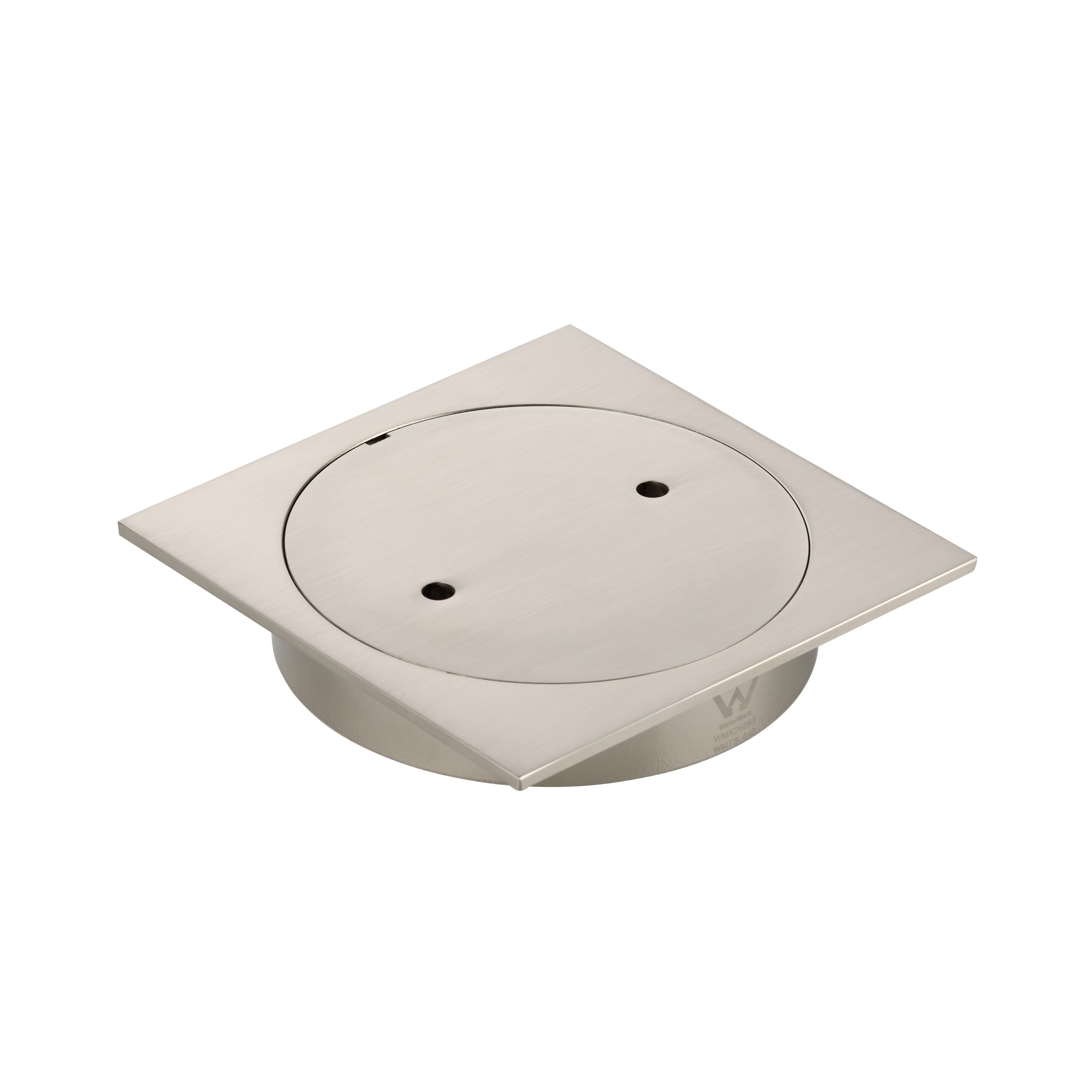 Inspection Outlet Square  - Brushed Nickel