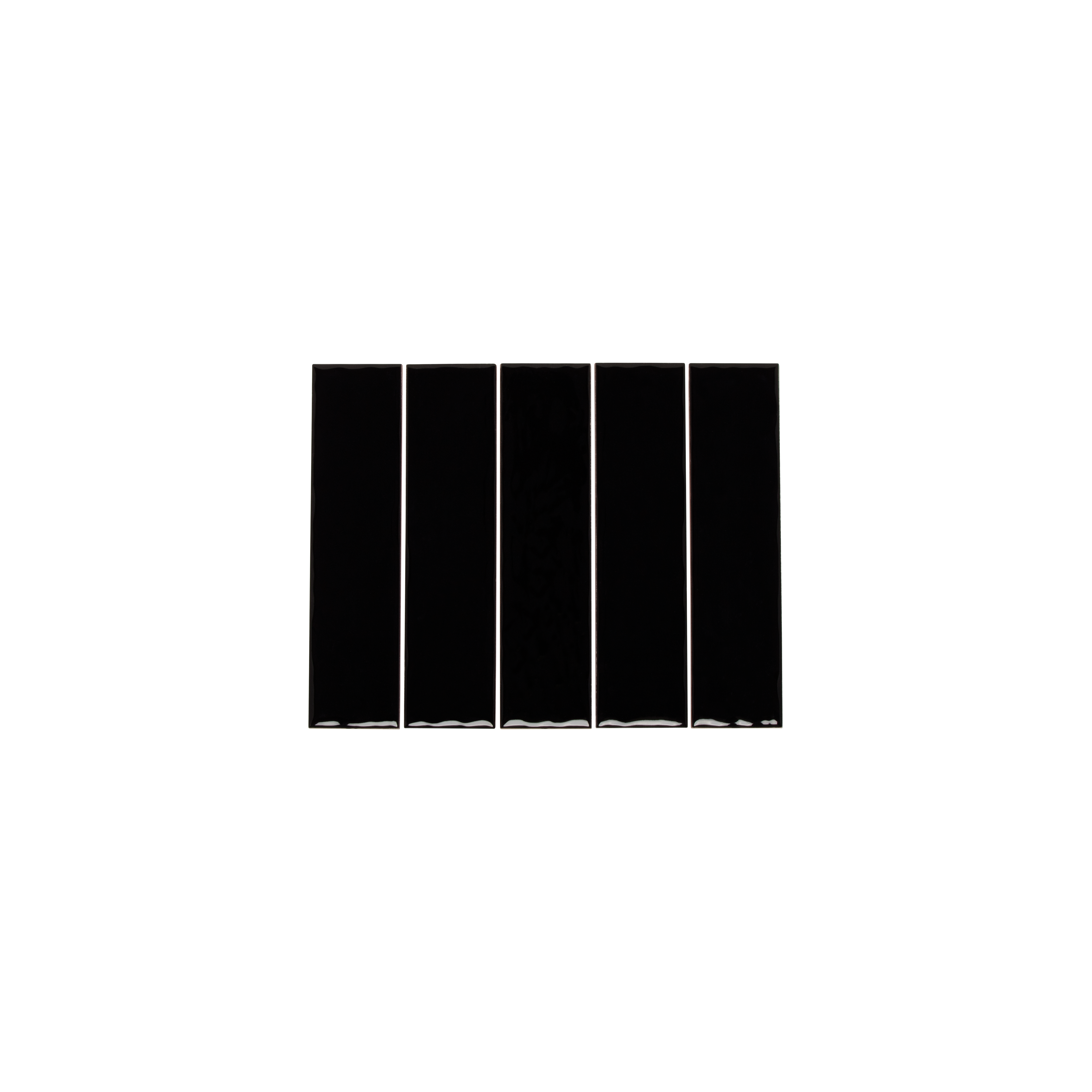 Tropea Natural Edge Subway Tile - Raven Black