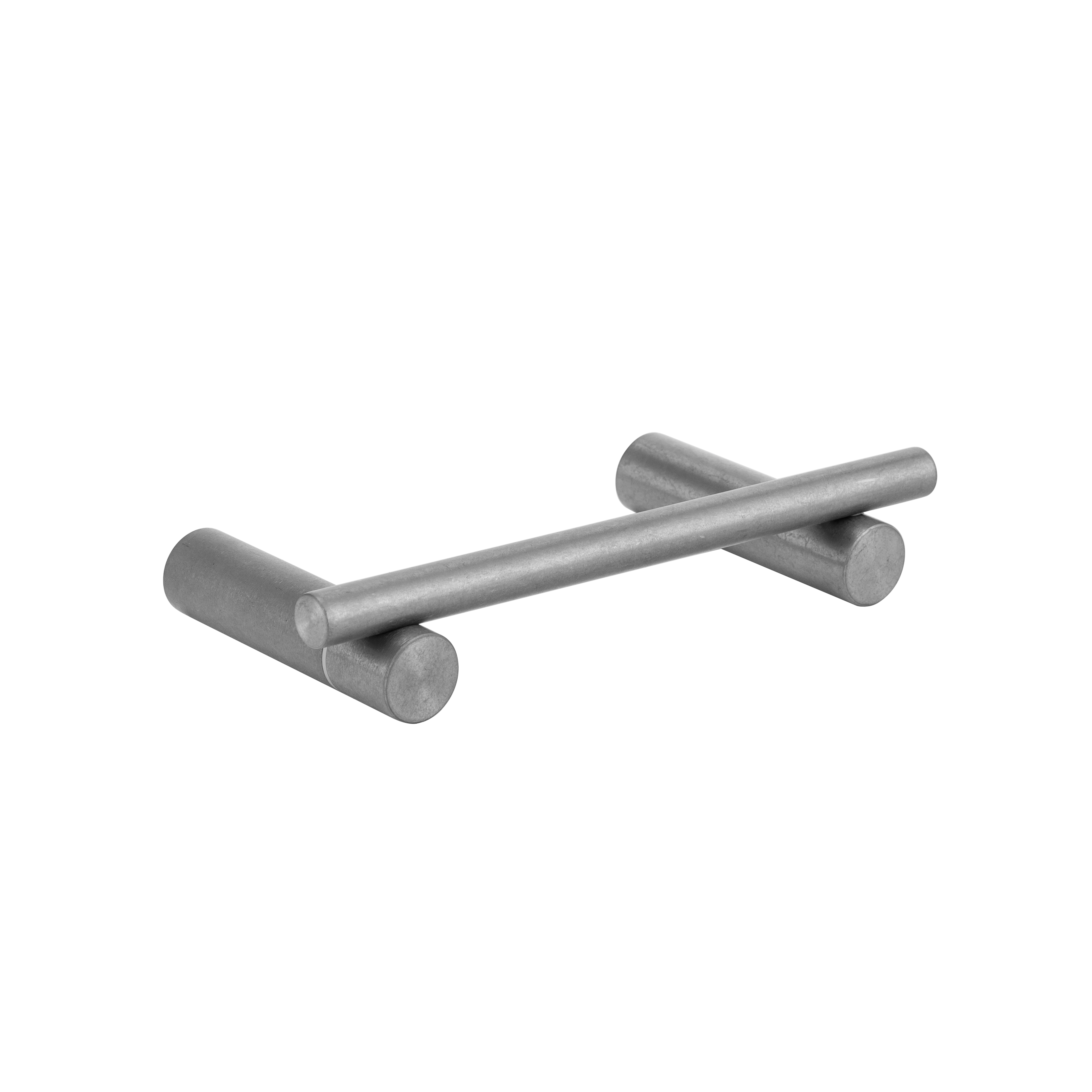 17653-Sola-Toilet-Roll-Holder Side Tumbled-Steel