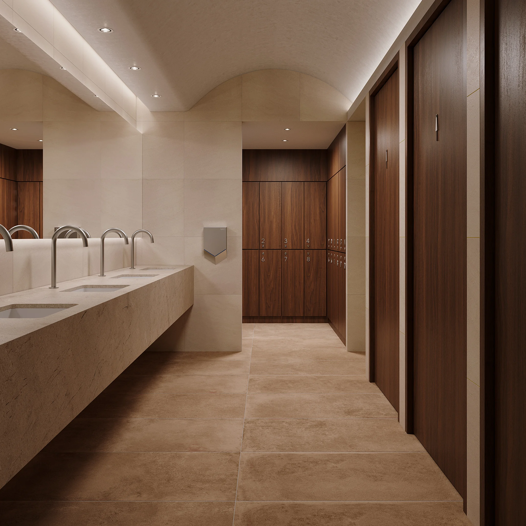SensorTaps Commercial Bathroom View01 SS
