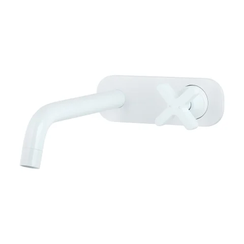 Cross Progressive Wall Mounted Set - White