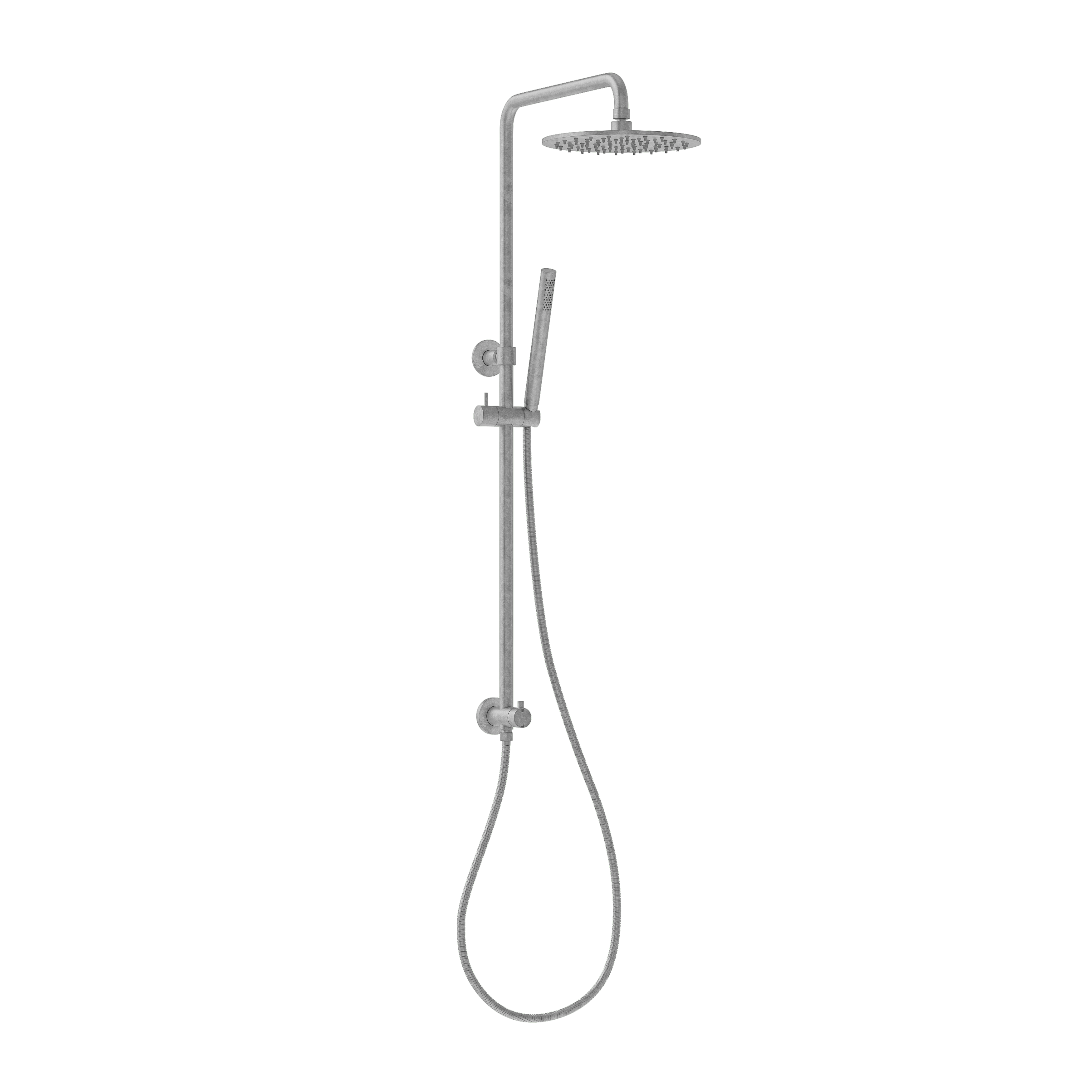 Sola Shower Rail Set - Antique Steel
