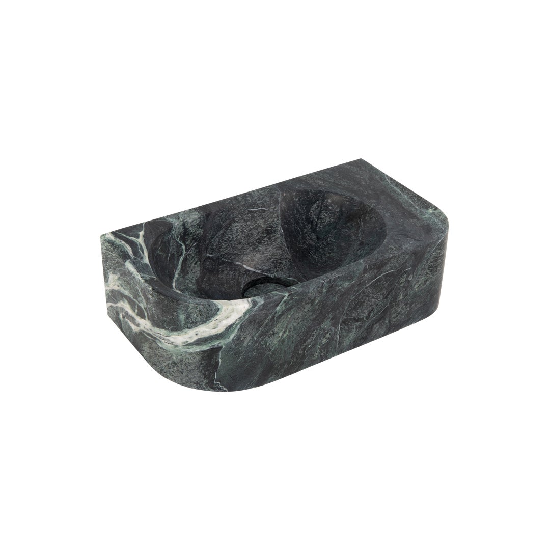Pedra Wall-Hung Basin 400mm - Verde Alpi Marble