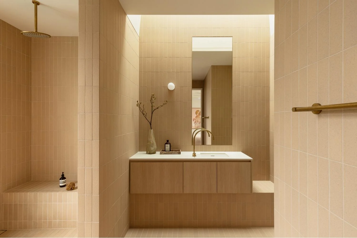Aura by Kamber Coastal Contemporary Living Guest Bathroom