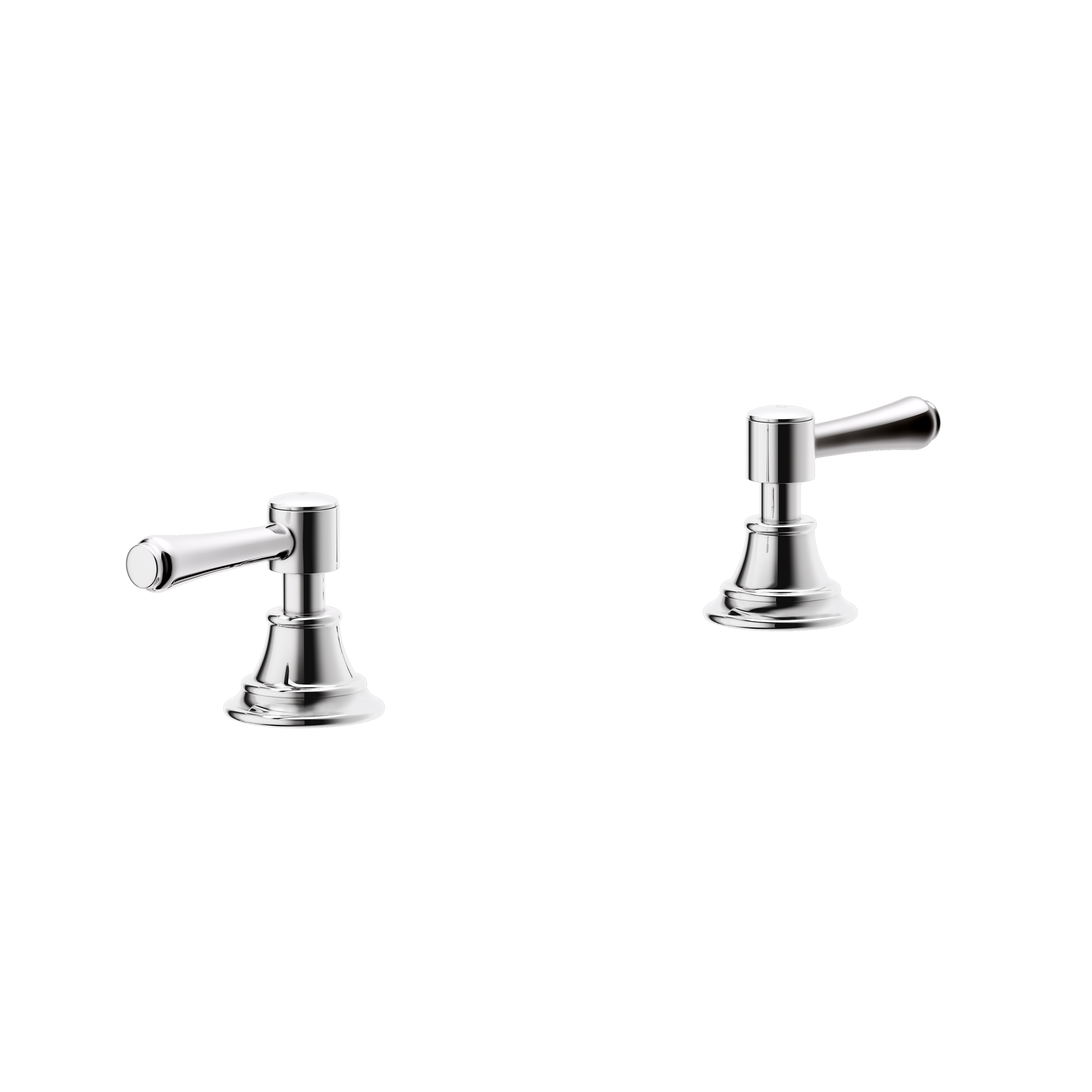 Kingsley Assembly Bench-Mounted Taps - Chrome