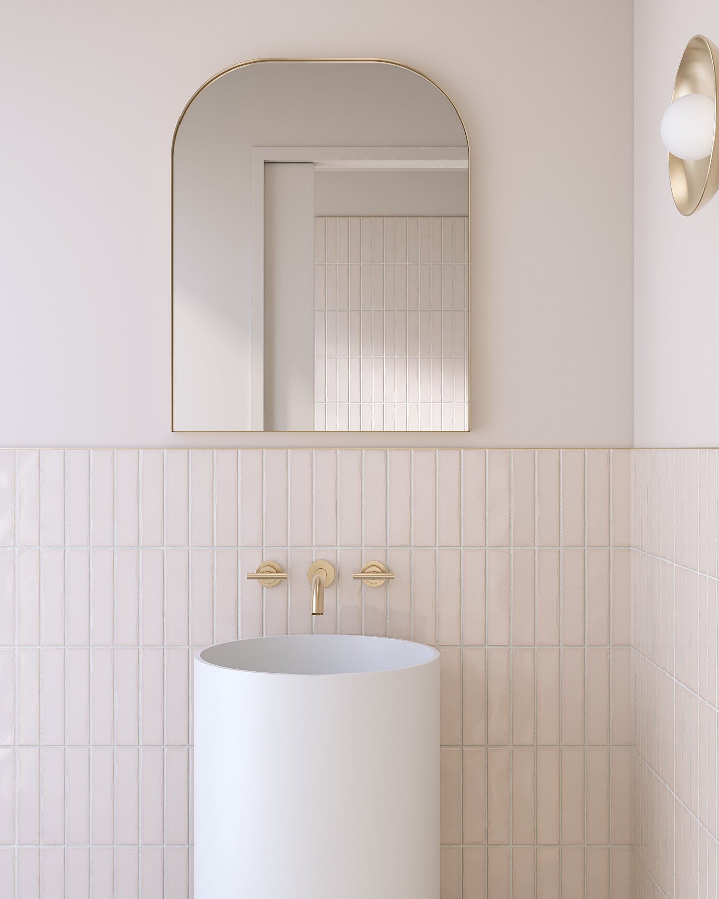 Tropea Natural Edge Subway Tile Latte (Sample) ABI Interiors