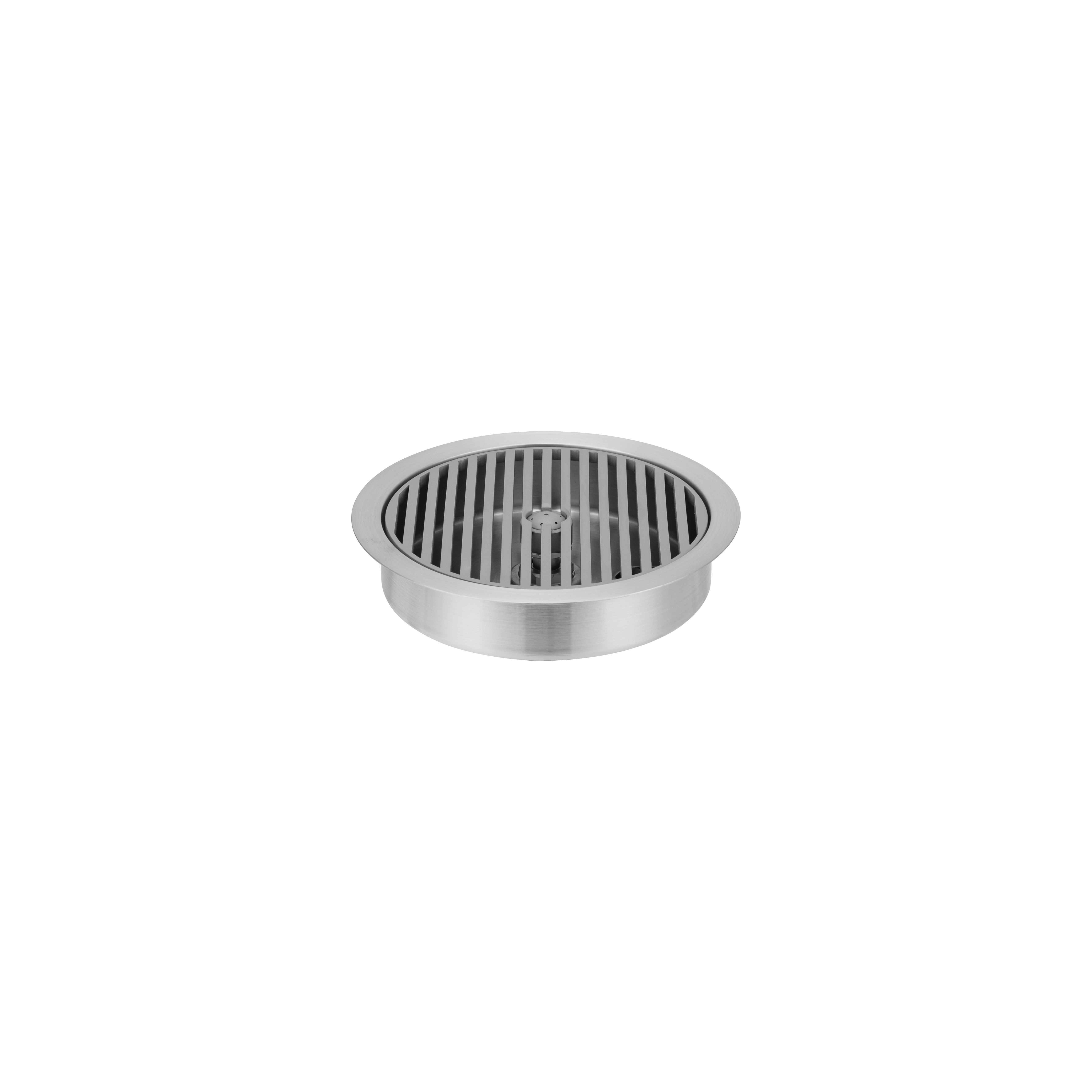 Glass Cleaner with Drain - Brushed Stainless Steel