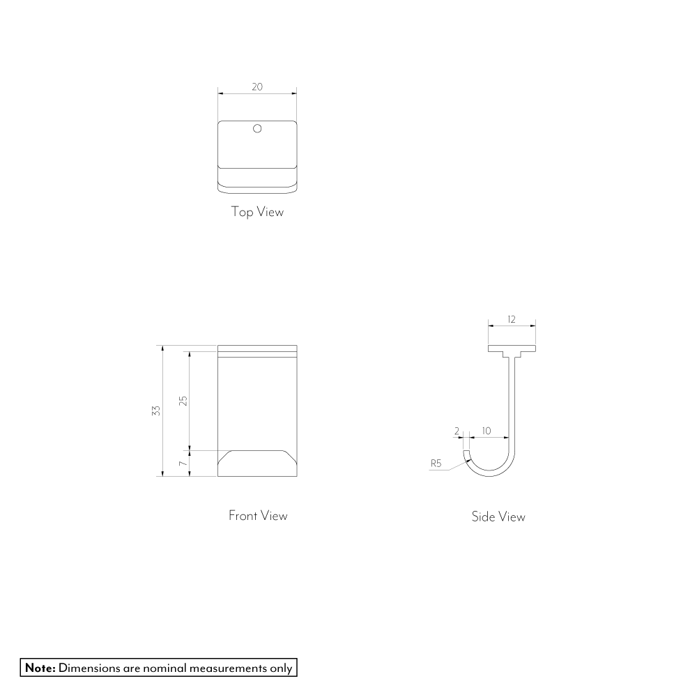 Maya-Shower-Hook Gallery-Spec