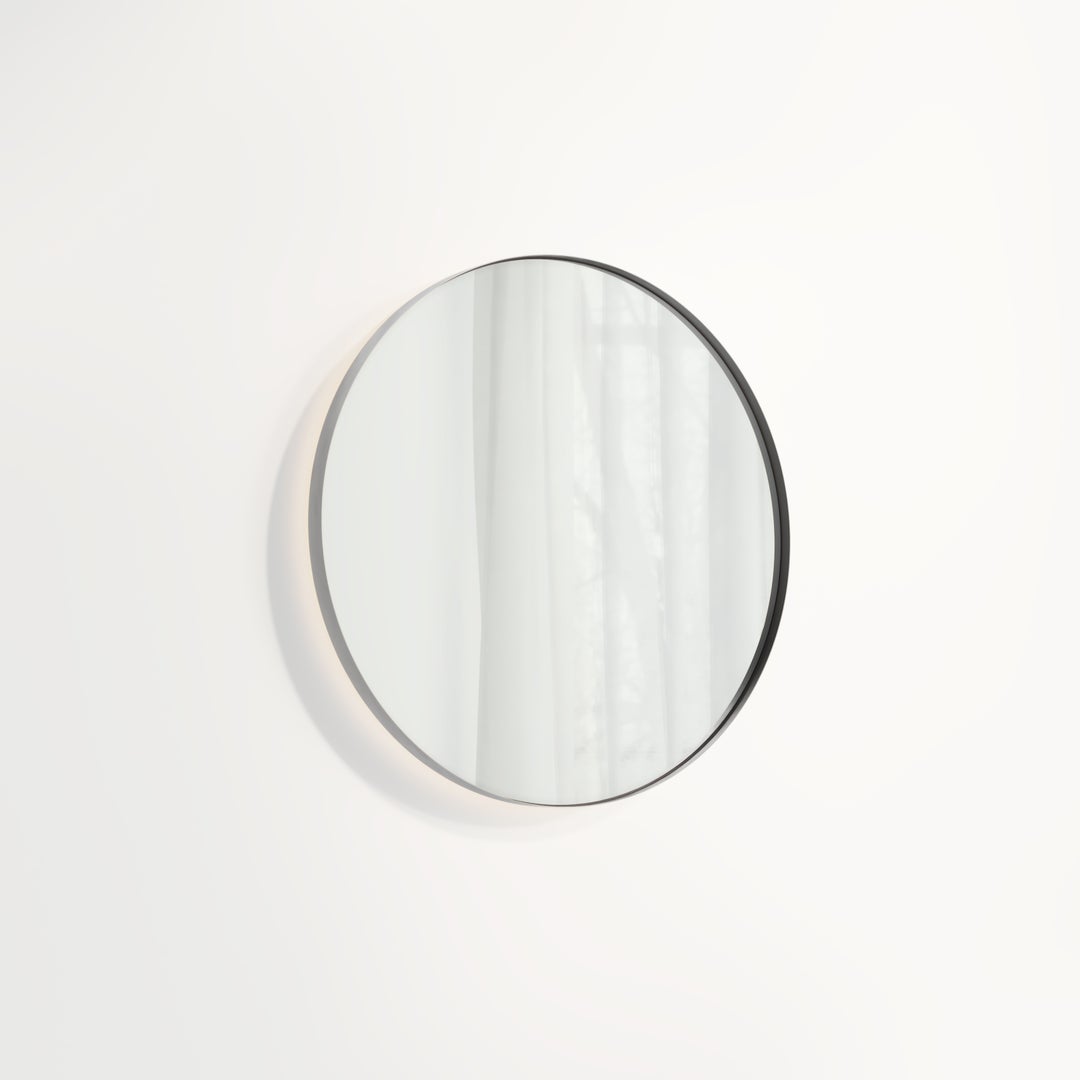 Round Mirror LED 600mm - Brushed Gunmetal