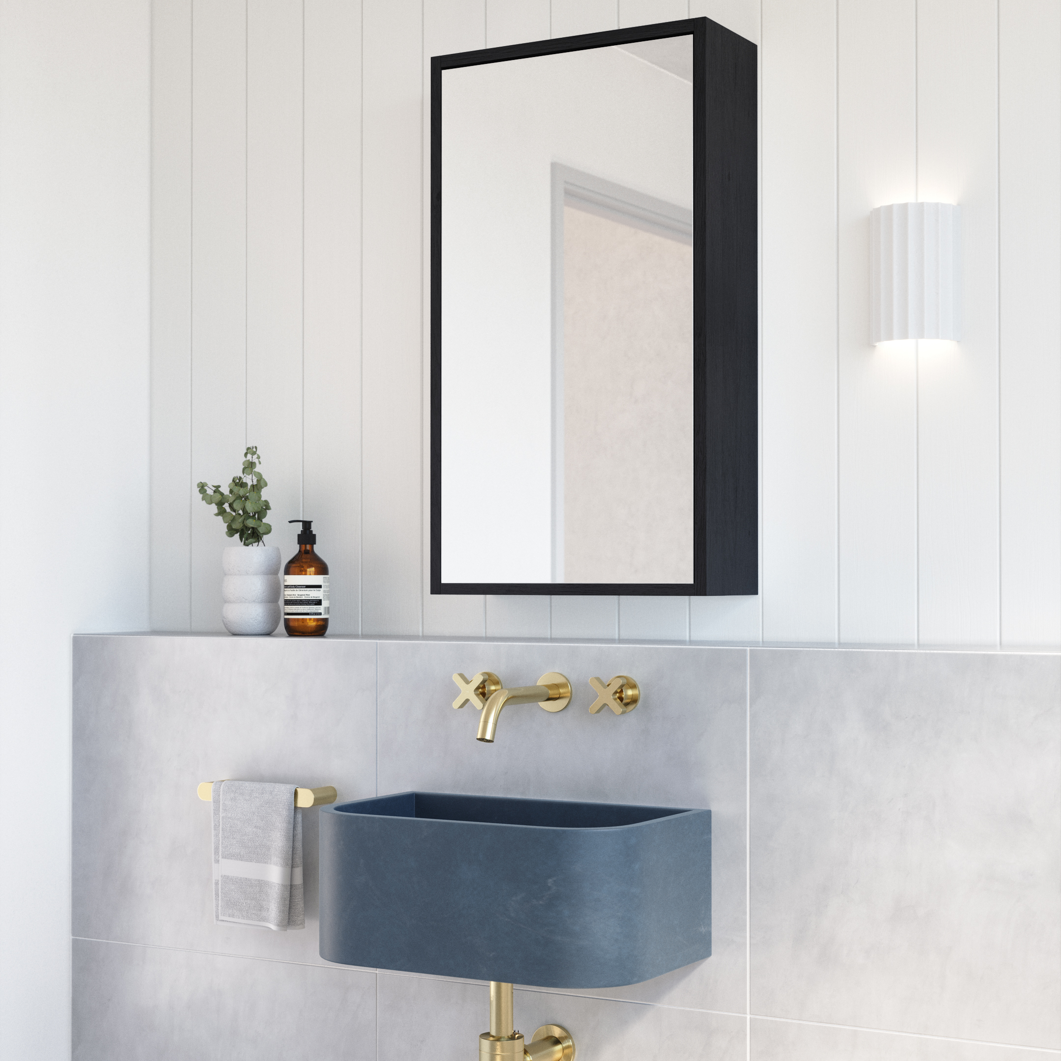 MirrorCabinets Side BlackOak