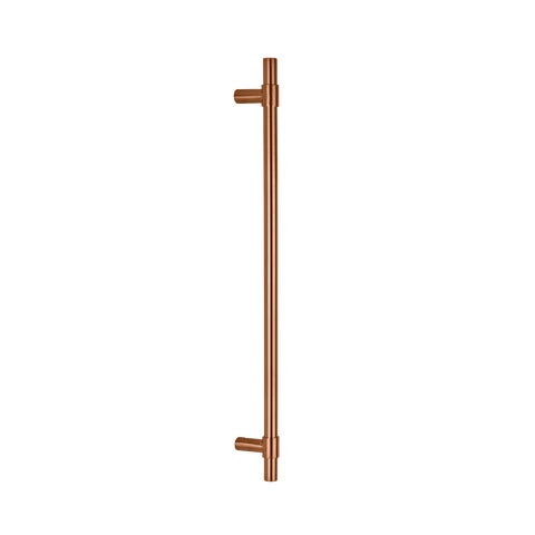 Modi Adjustable Entry Door Pull 600mm - Brushed Copper