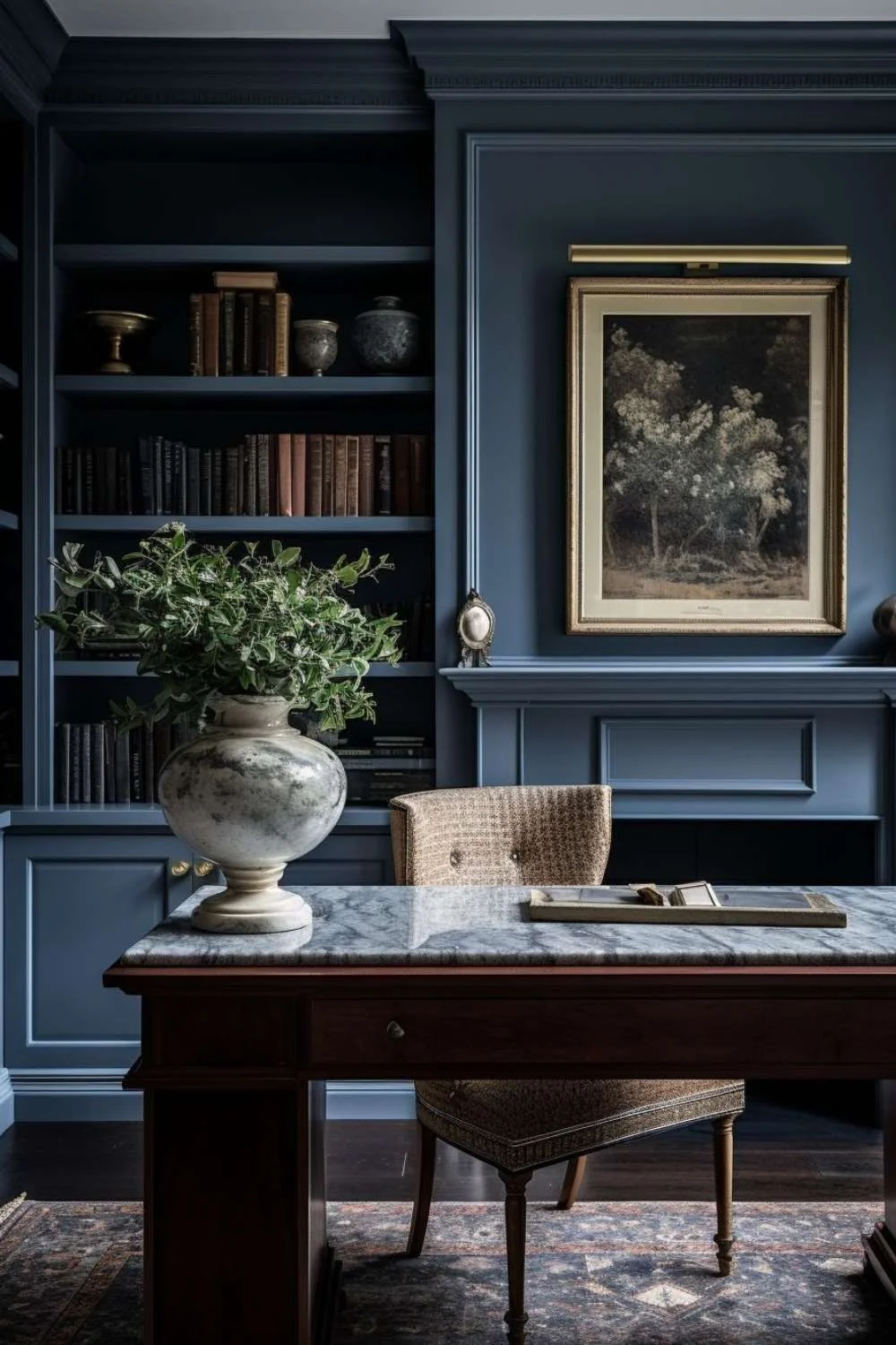 Home Office Ideas Deep Palette
