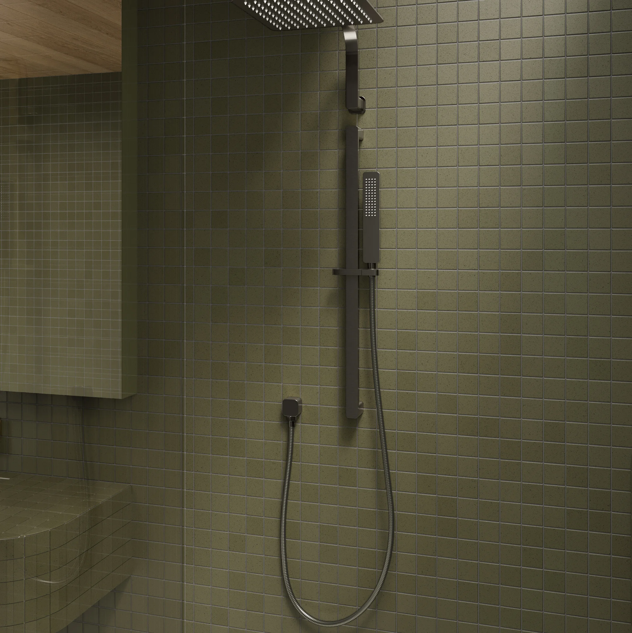 Shower Close Up NESSO Shower Set BG