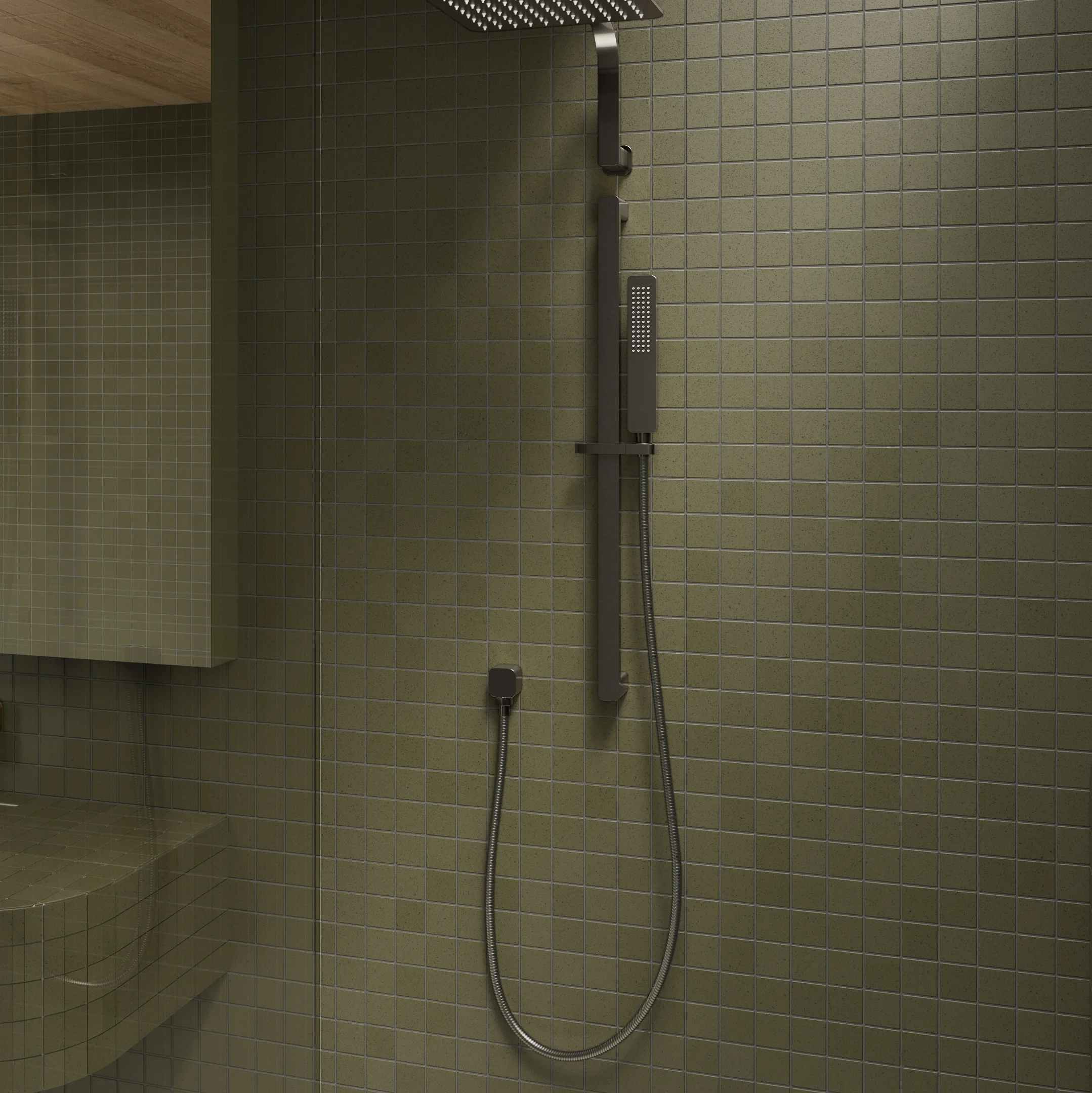 Shower Close Up NESSO Shower Set BG