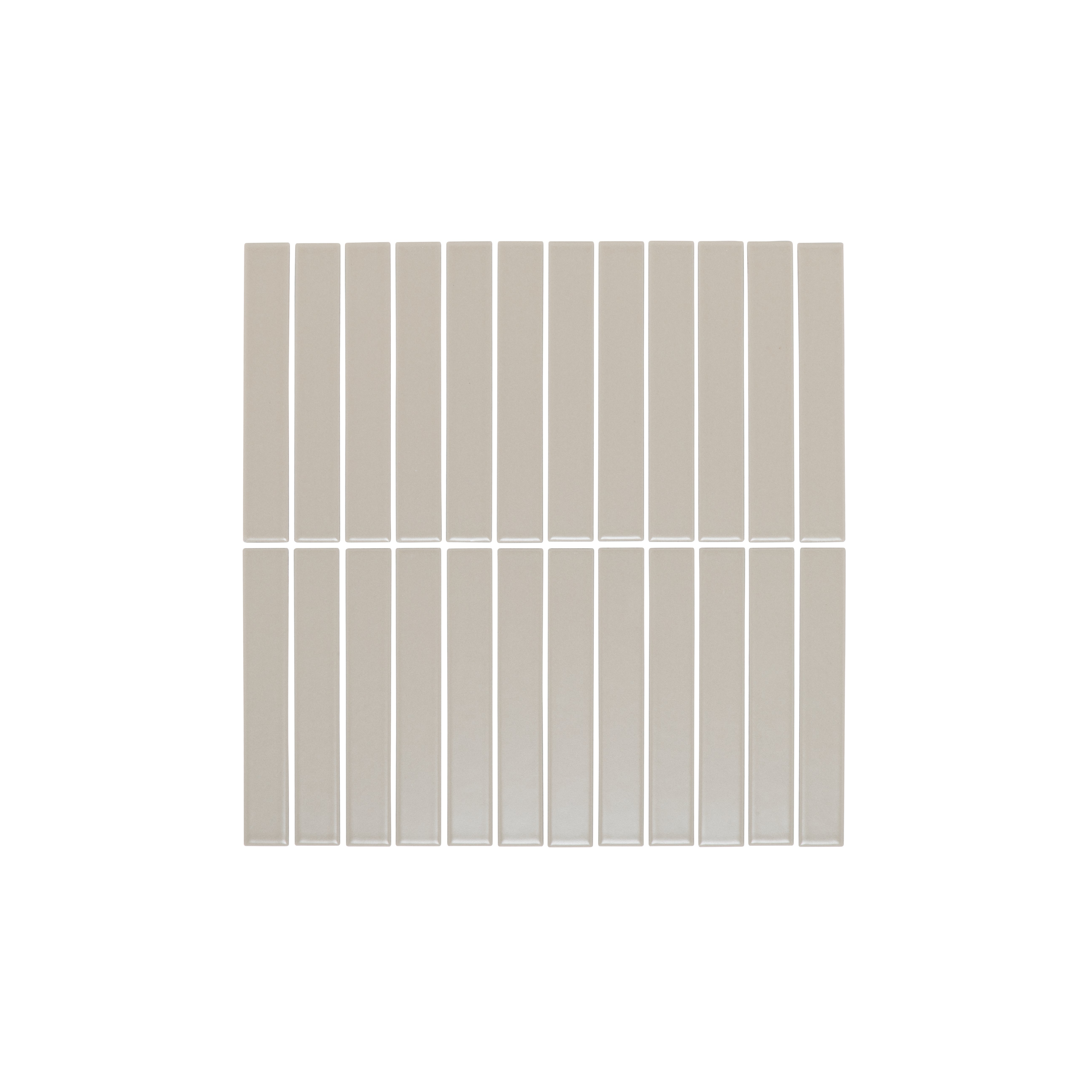Atami Finger Mosaic Tile - Oyster Grey