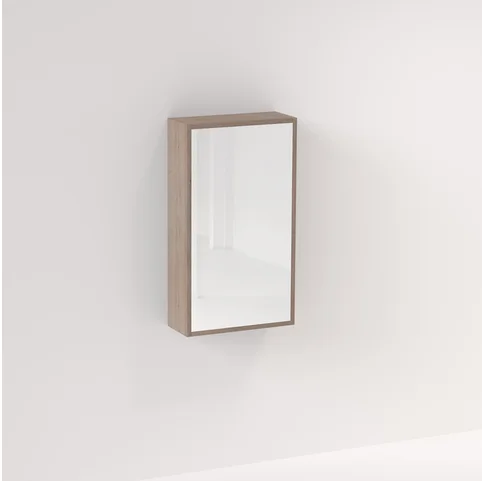 Myra 1 Door Mirror Cabinet 450mm - Pure Oak