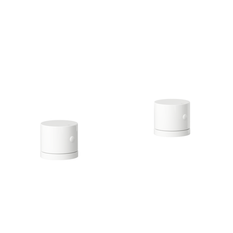 Milani Assembly Bench-Mounted Taps - White