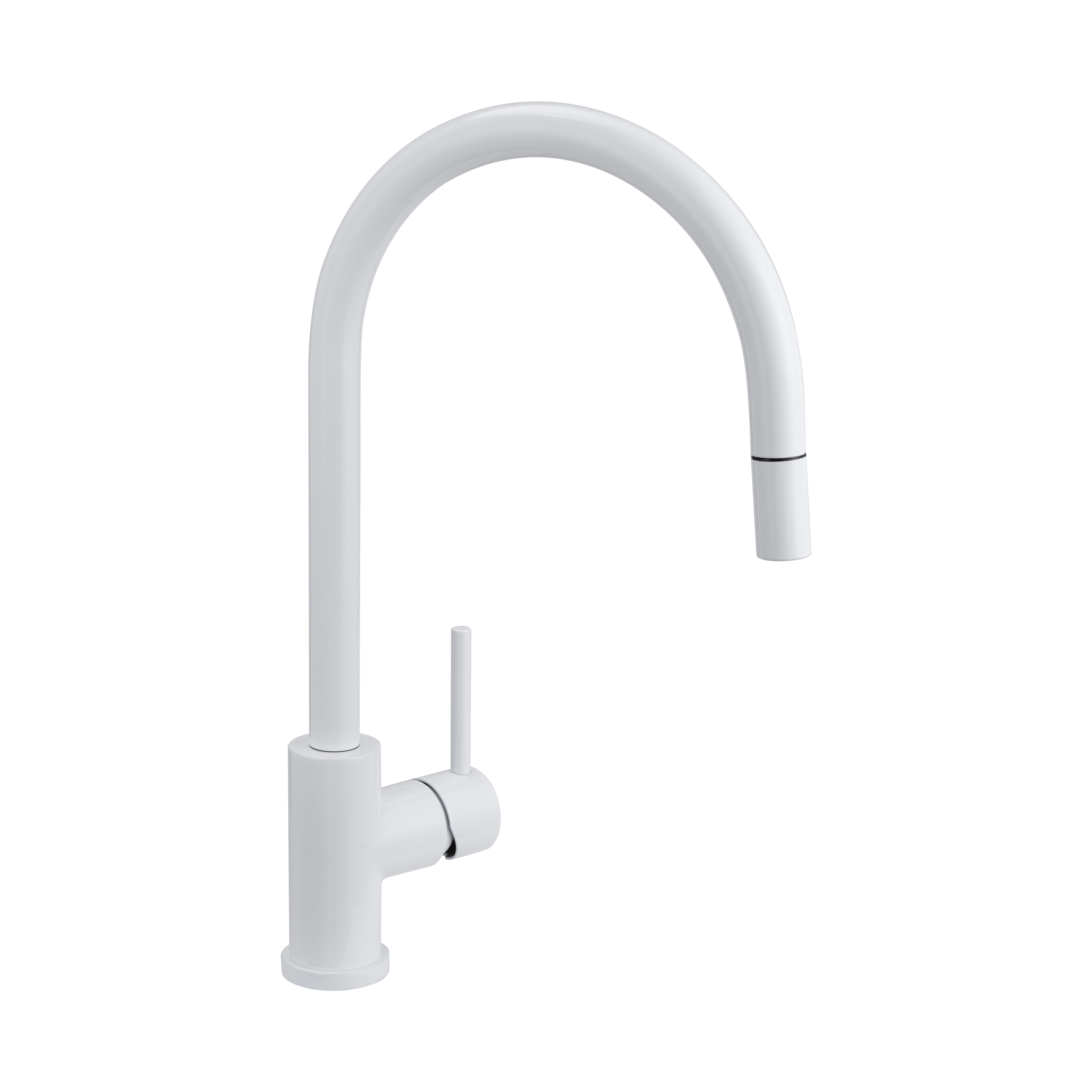 Elysian Commercial Pull-Out Kitchen Mixer - White