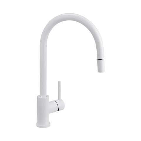 Elysian Commercial Pull-Out Kitchen Mixer - White