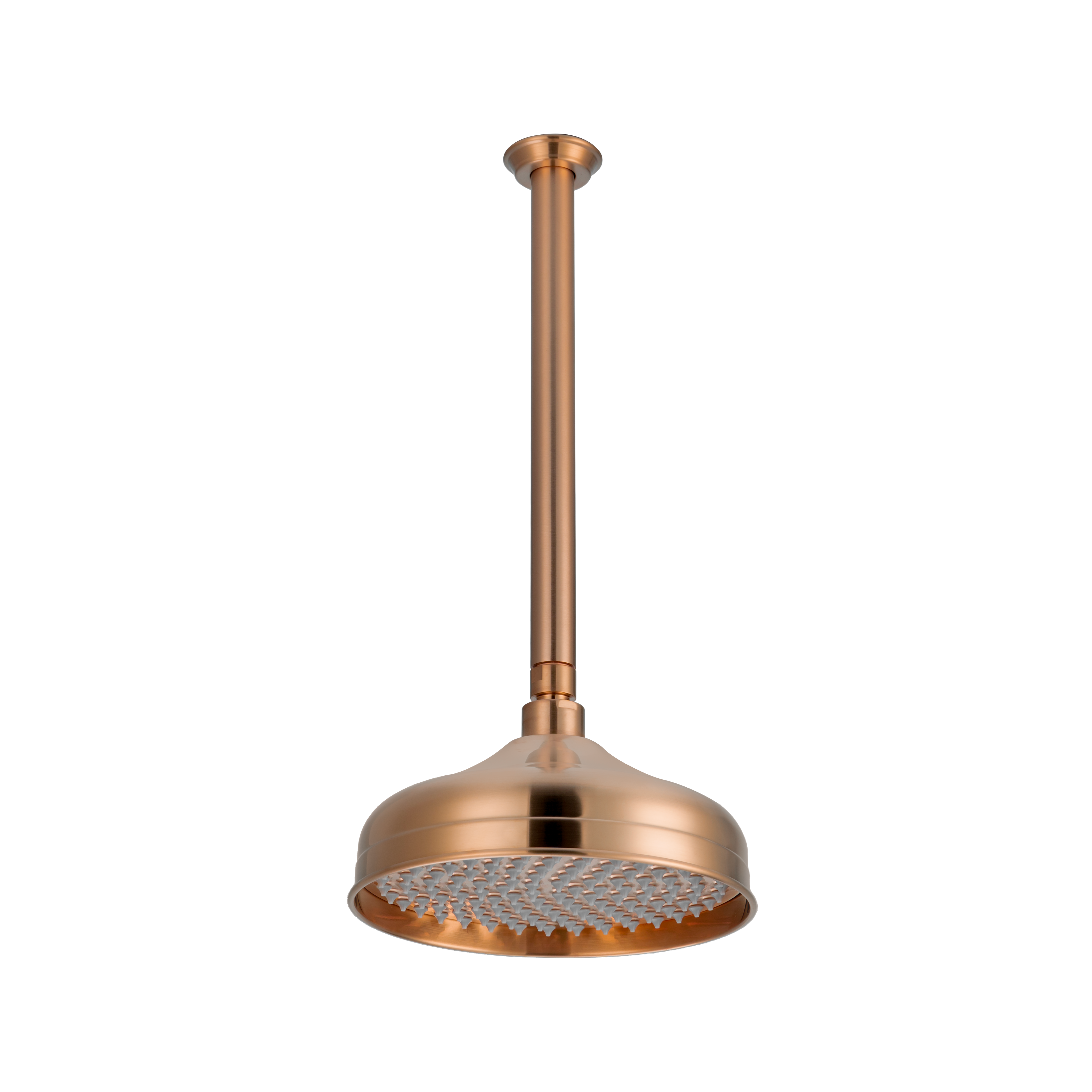 Kingsley Shower Dropper 300mm and Head Set - Brushed Copper