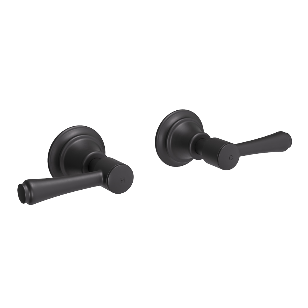 Kingsley Assembly Taps - Matte Black