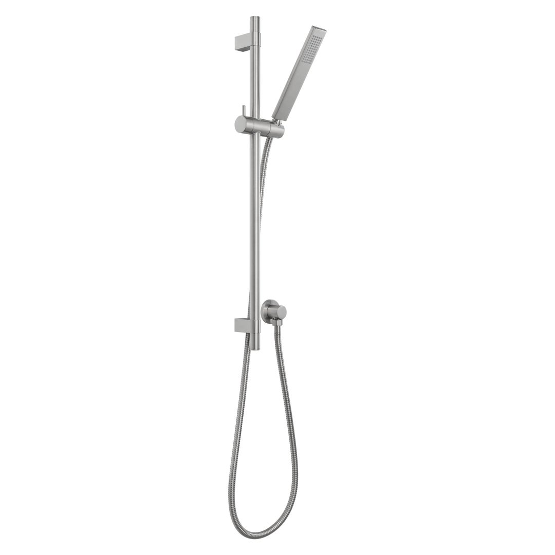 Elysian Adjustable Hand Shower Rail Set - Brushed Nickel