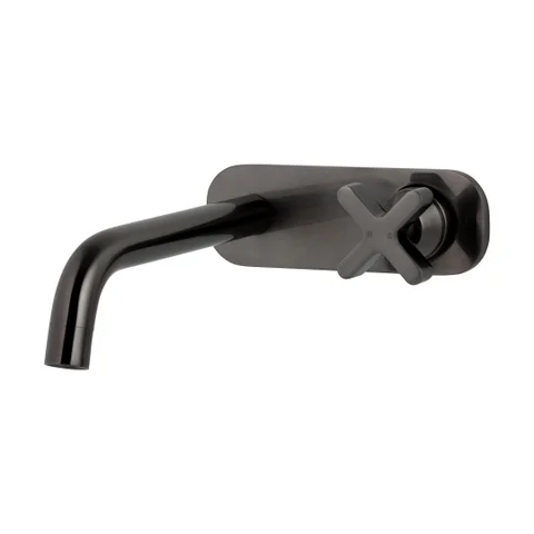 Cross Progressive Wall Mounted Set - Brushed Gunmetal