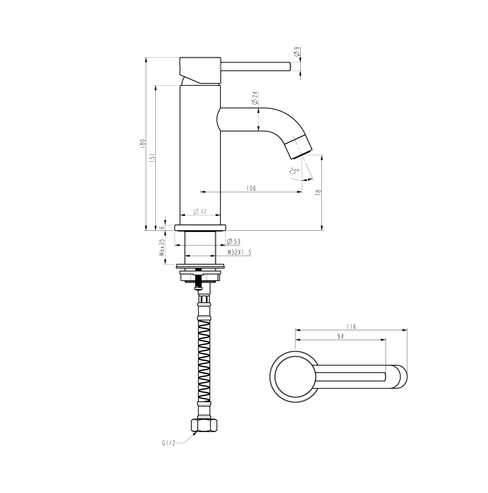 Elysian%20Basin%20Mixer%20-%20Chrome%20-%20Specifications%201