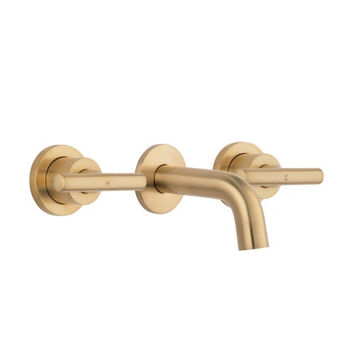Barre Assembly Taps & Mini Spout Set - Brushed Brass