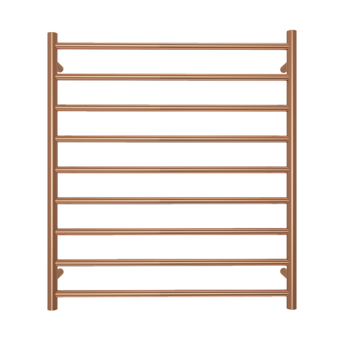 Elysian 9-Bar Heated Towel Ladder (12v) - Brushed Copper