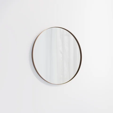 Round Mirror 600mm - Antique Bronze