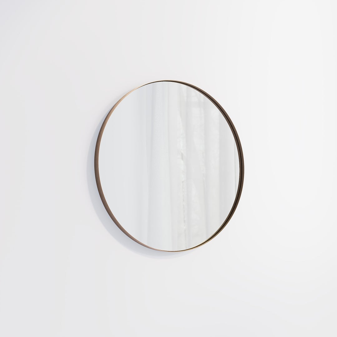 Round Mirror 600mm - Antique Bronze
