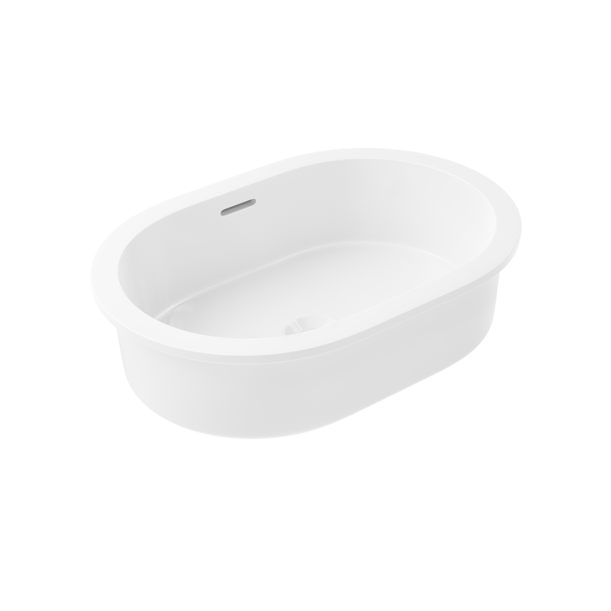 Zuri Undercounter Pill Basin 520mm (Deep) - Gloss White- Gloss White