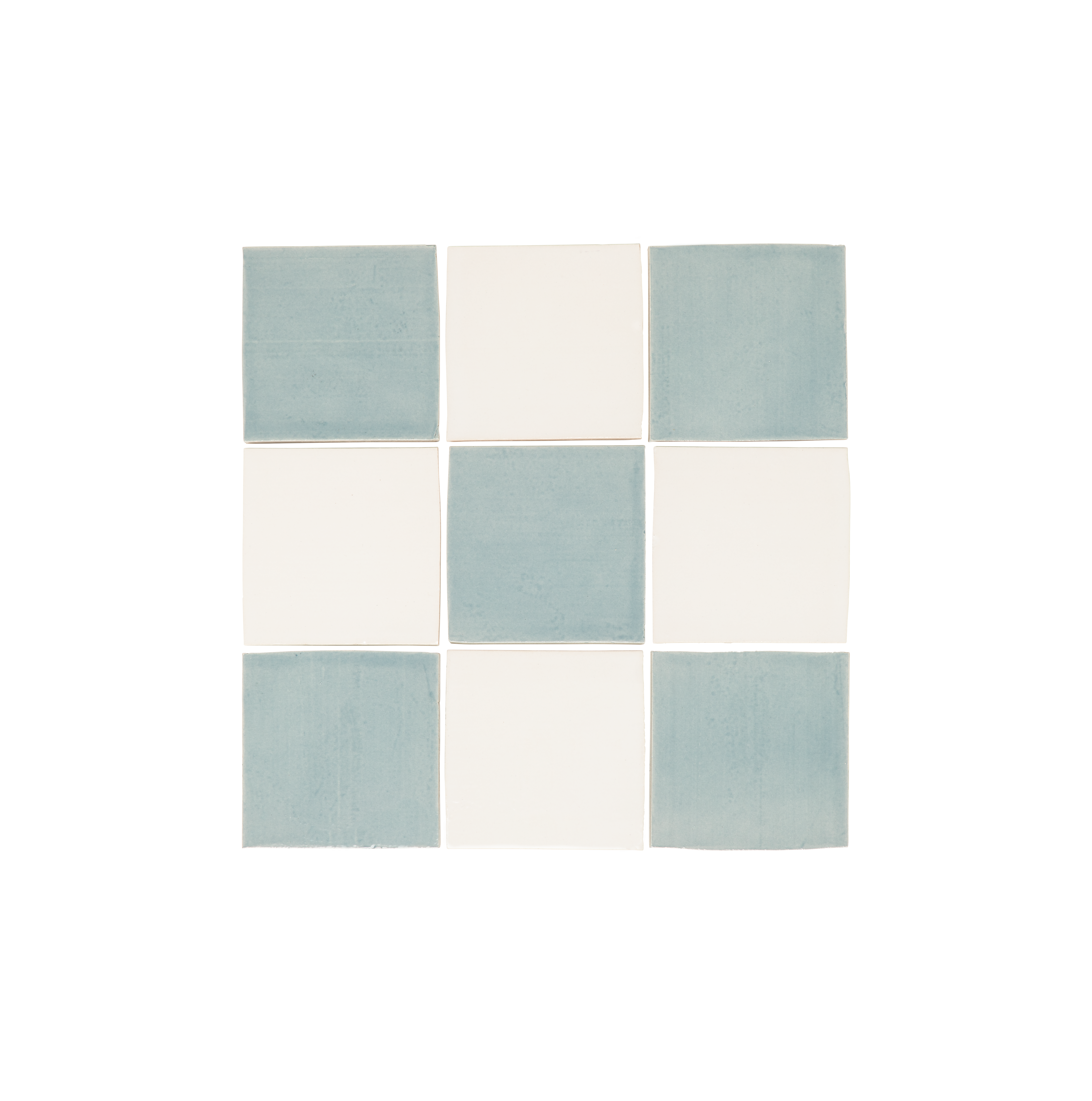 Romanni Zellige Tile SquarePattern Pearl PowderBlue
